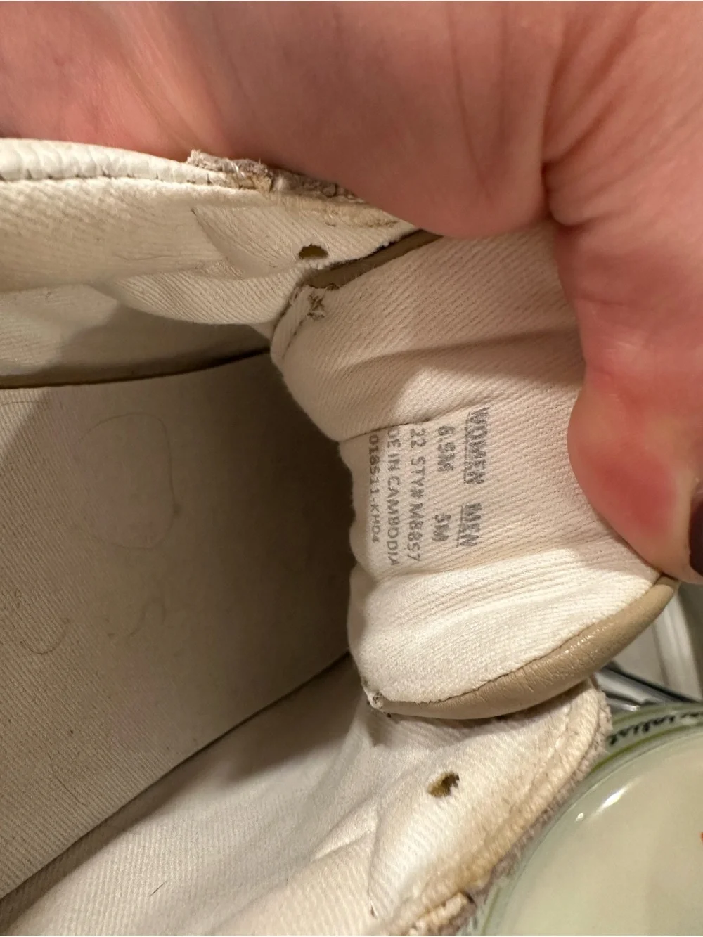 Women’s madewell Neutral Cream & Blush Sneakers